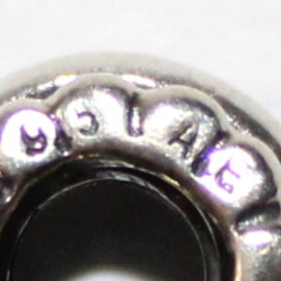 Pandora Sterling Silver Dot Line Spacer Charm 790175 - Picture 6 of 6